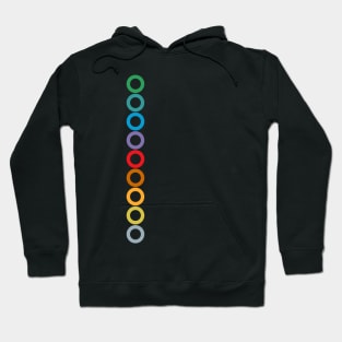 Tokyo Subway Colors Rings Hoodie